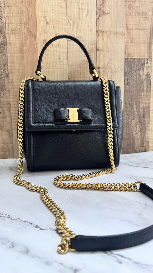 Salvatore Ferragamo Vara Leather Bag