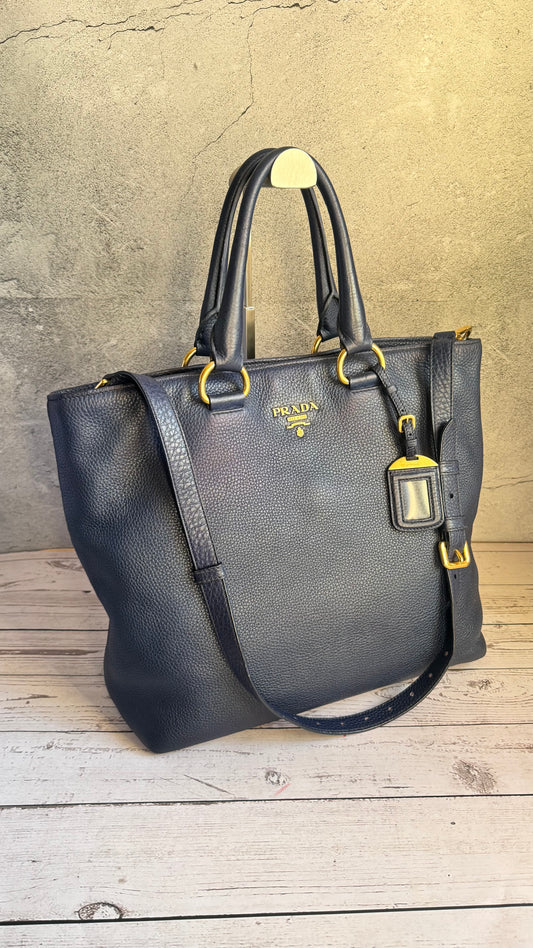 Prada Tote Bag (Navy)