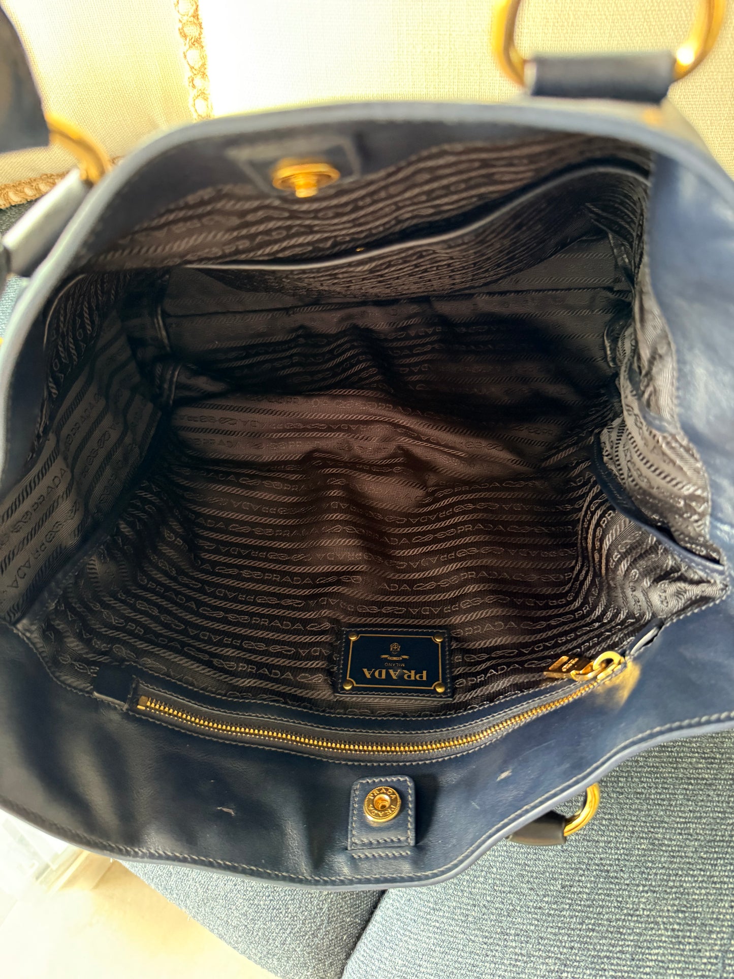 Prada leather Bag with strap