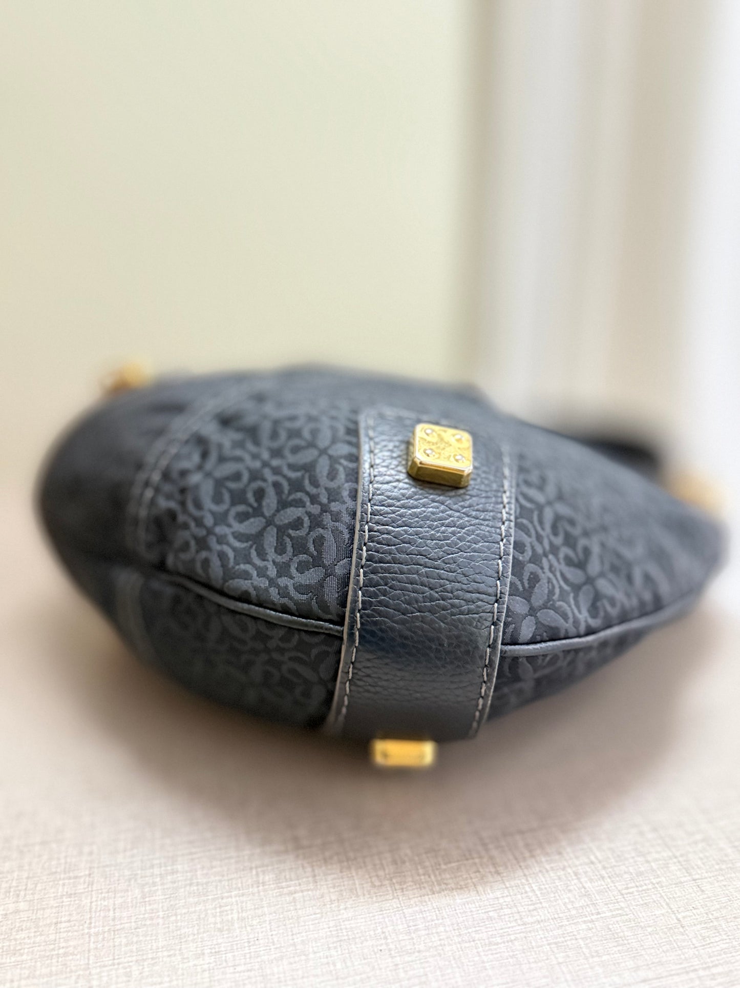 Loewe Anagram Canvas Hobo Shoulder Bag