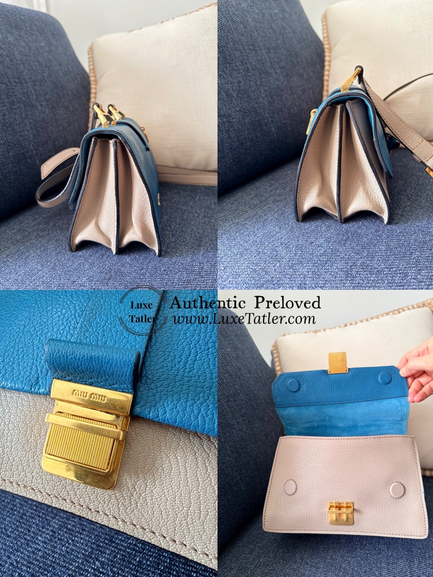 Miu Miu Madras Crossbody Bag