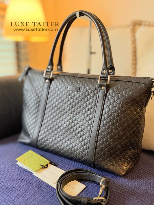 Gucci Microguccissima Tote Bag with removable strap