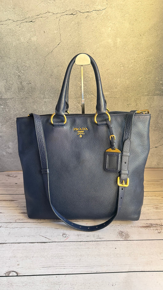 Prada Tote Bag (Navy)