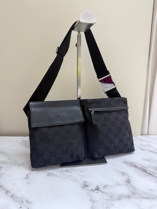 Gucci Double  Pocket Belt Bag