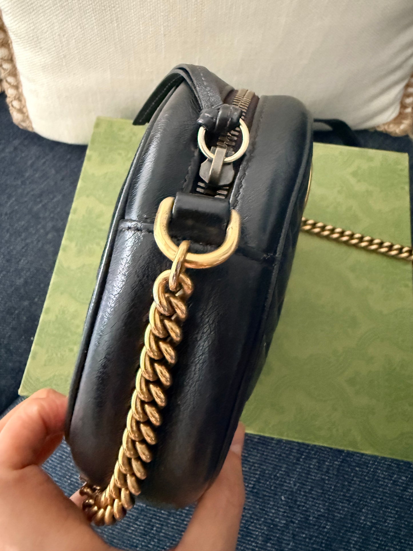 Gucci Marmont Round Crossbody Bag