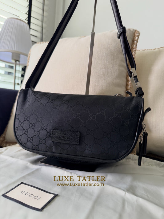 Gucci Nylon Leather Bumbag (unisex)