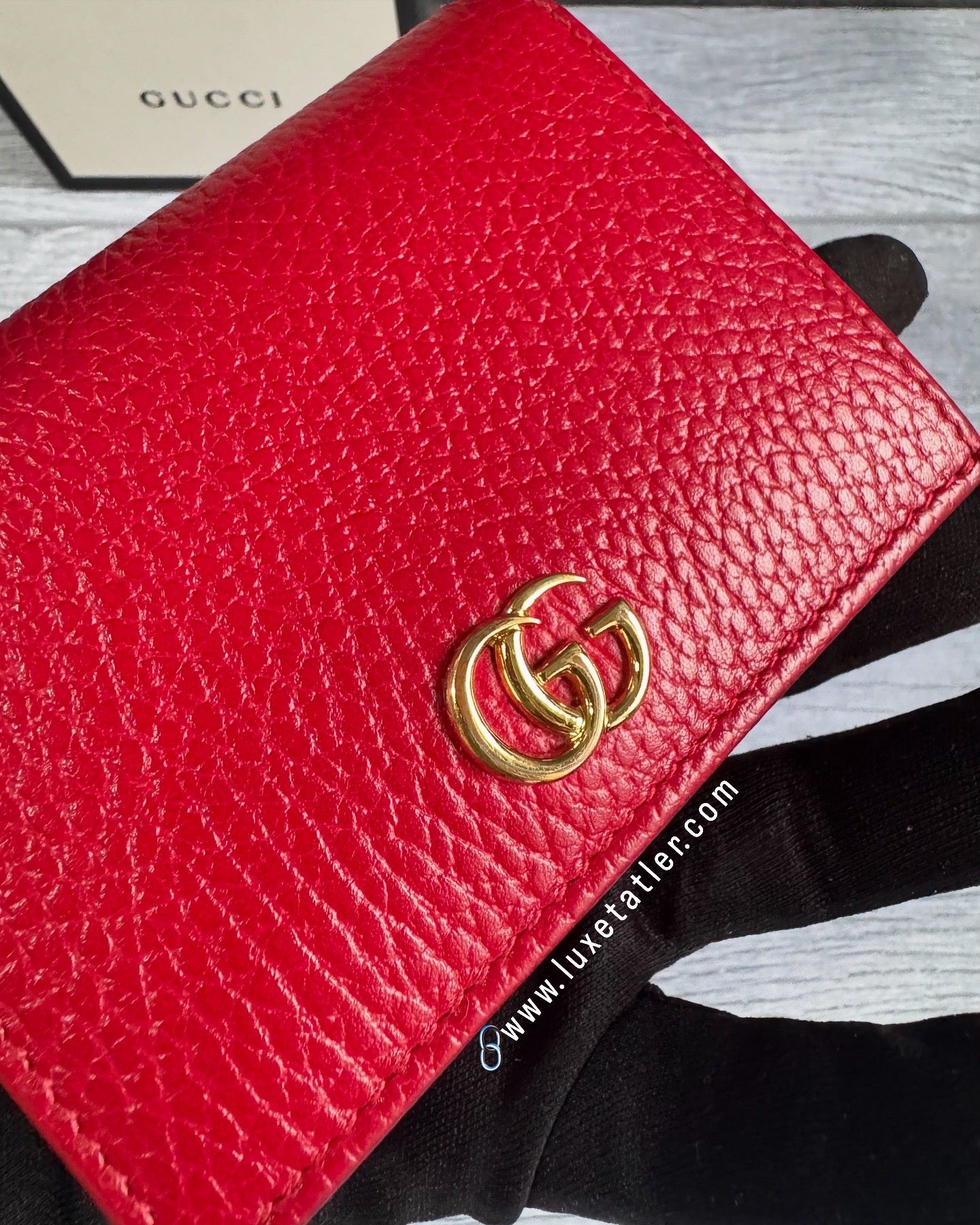 Gucci Marmont Flap Small Wallet ( with coin & notes compartment)