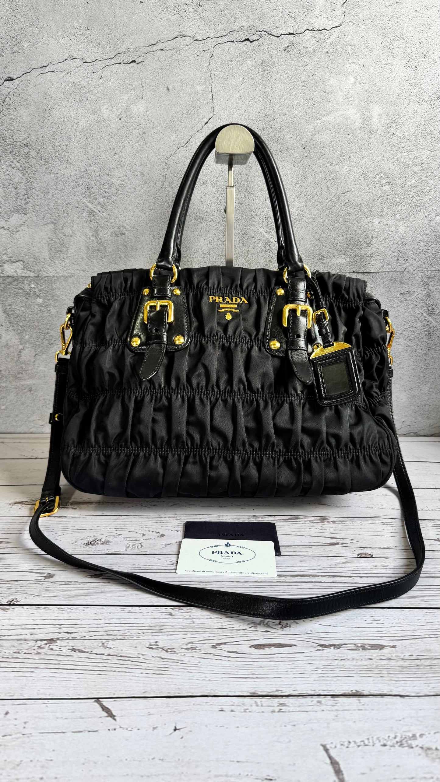 Prada Tessuto Gaufre with strap