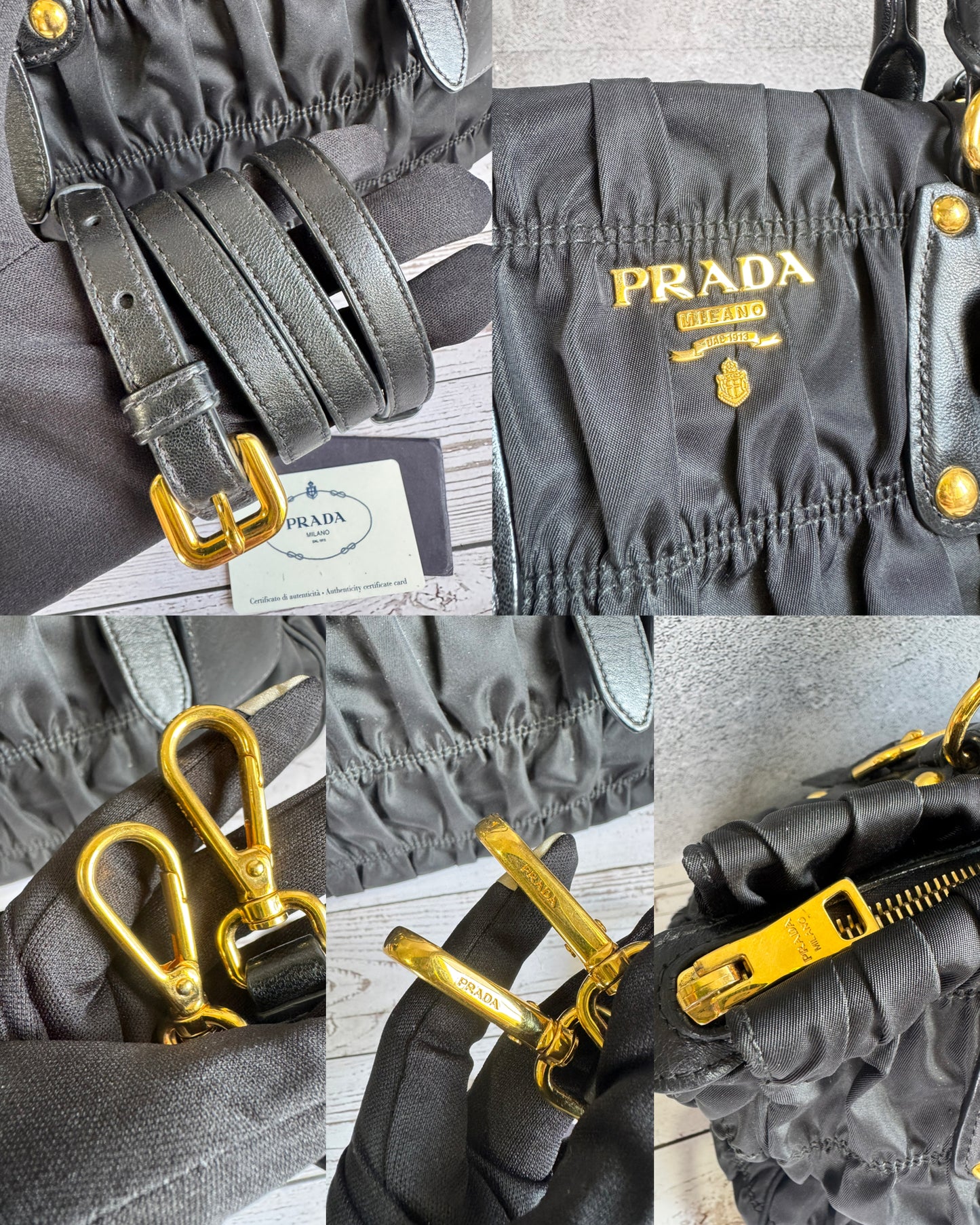 Prada Tessuto Gaufre with strap