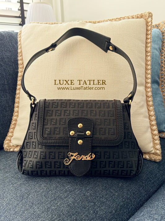 Fendi Black Zucchino Bag