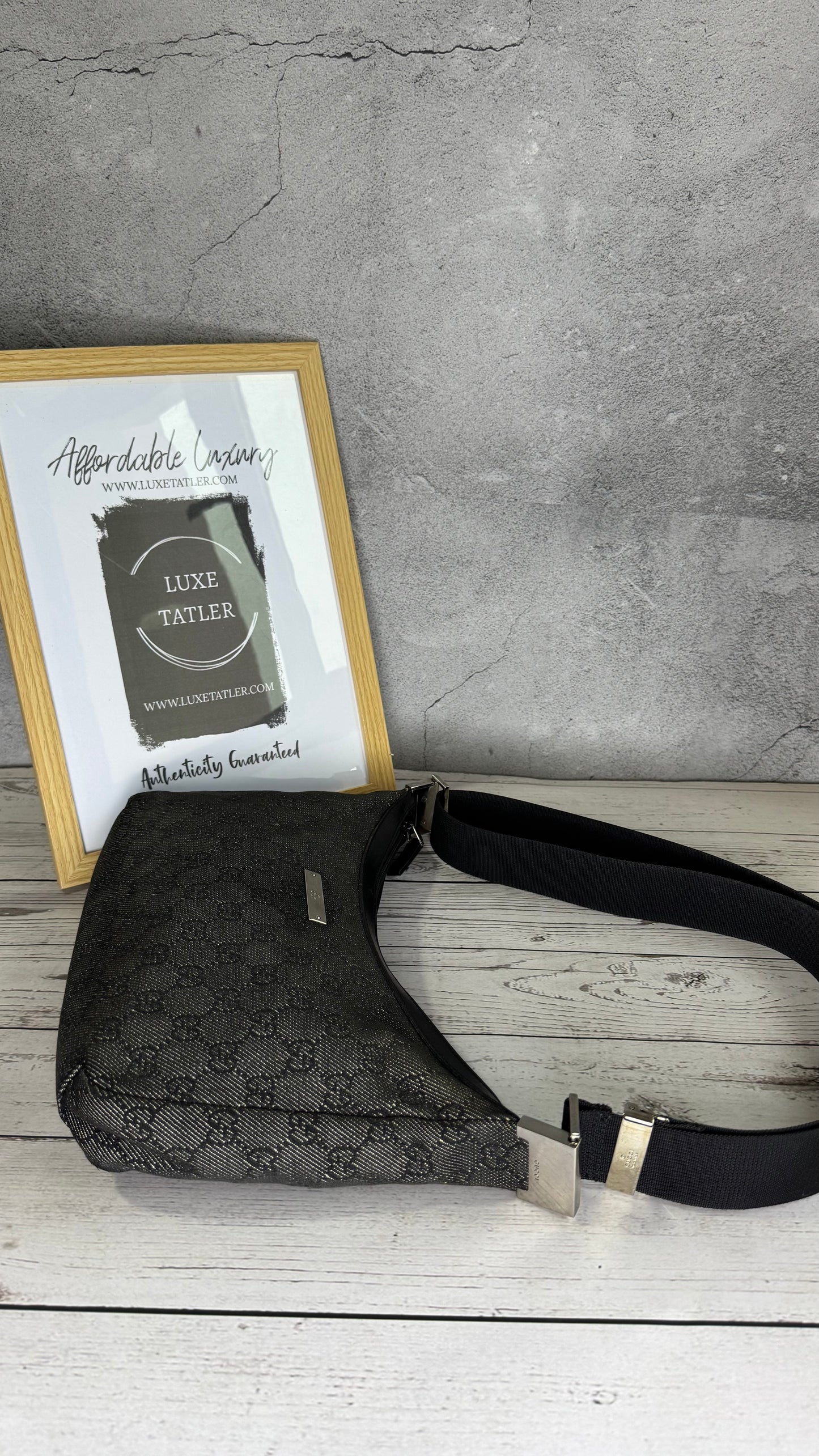 Gucci Monogram Canvas Crossbody Bag
