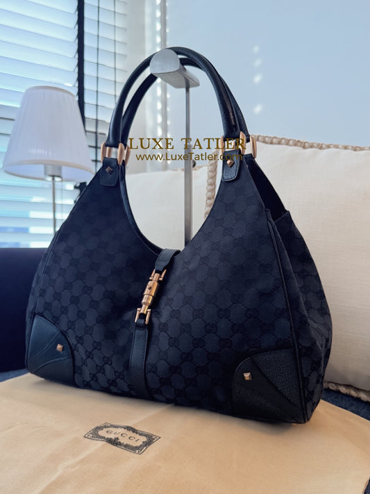 Gucci Jackie Canvas Tote