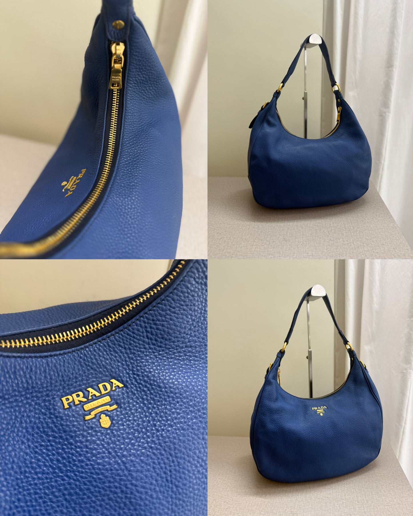 Prada Vitello Hobo Bag