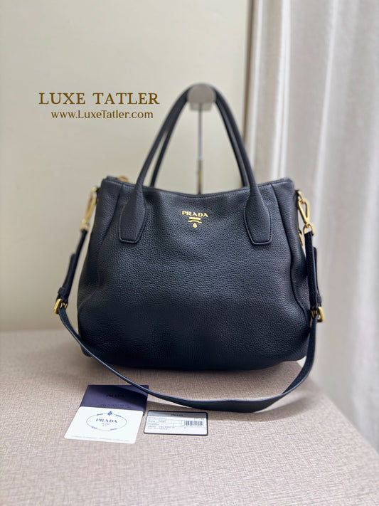 Prada Vitello Daino Leather Bag