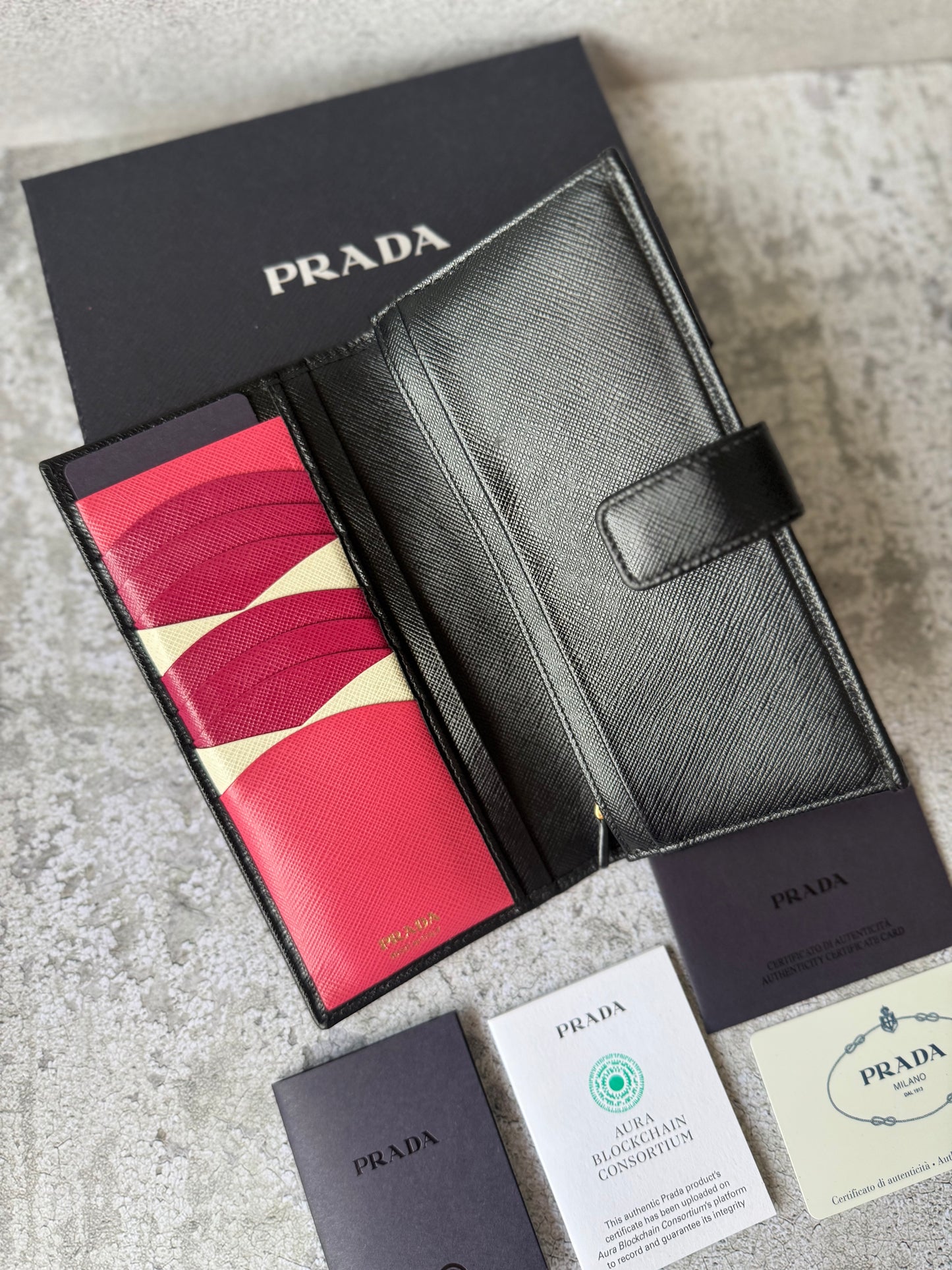 Prada RFID Safiano Wallet