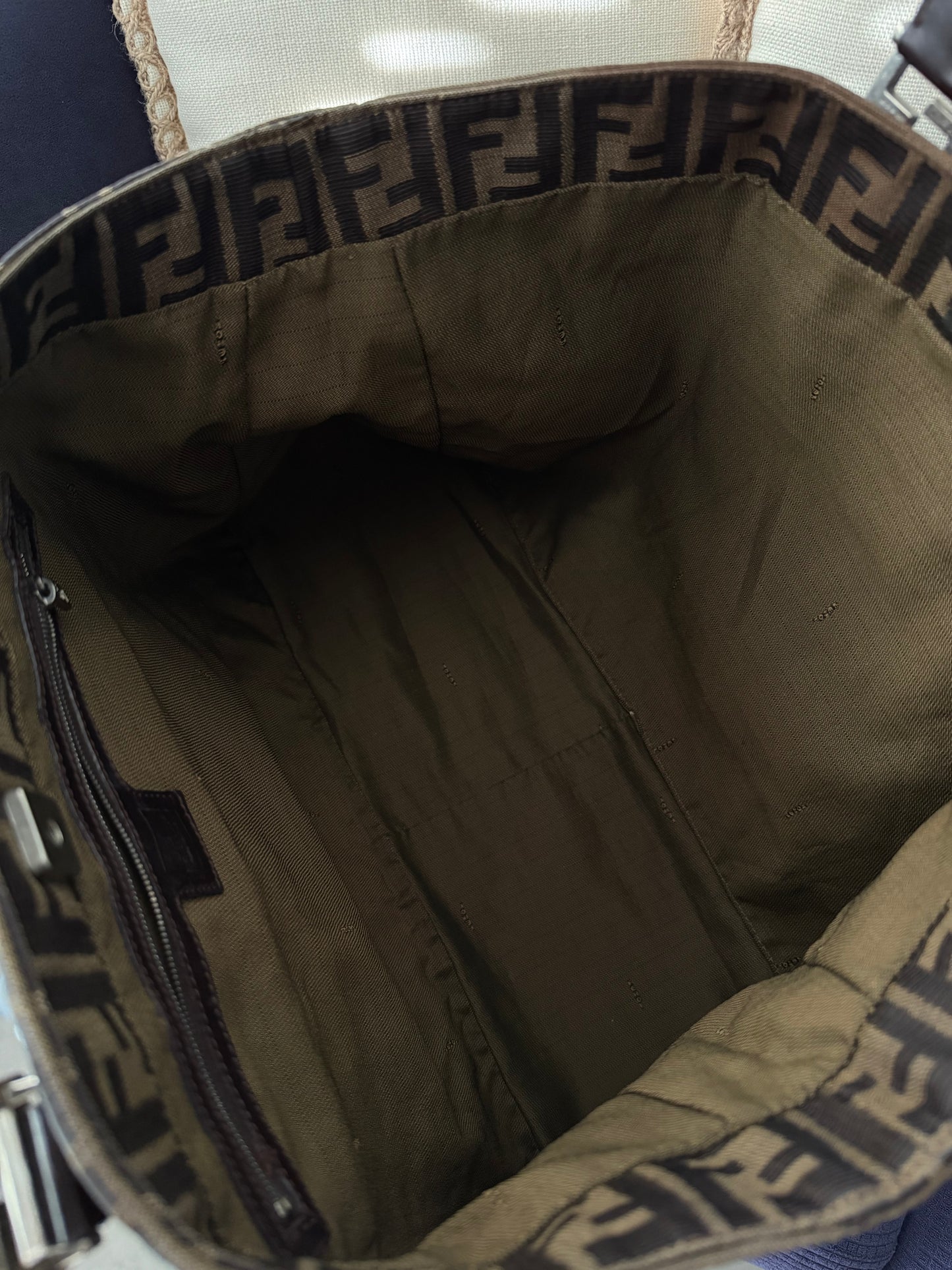 Fendi Zucca Tote Canvas Bag