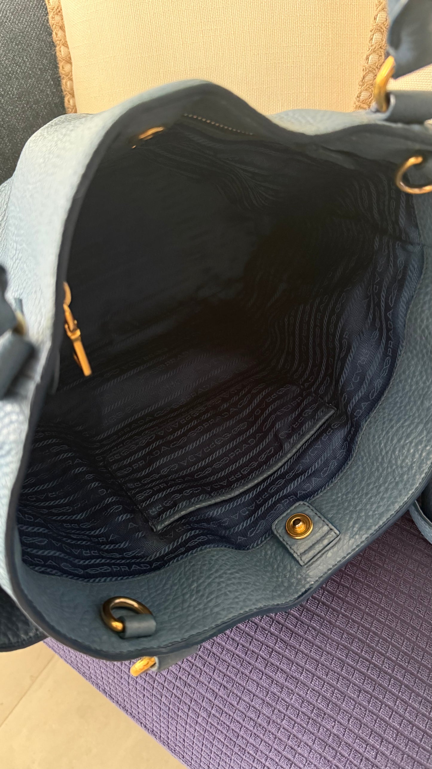 Prada Vitello Daino Leather Bag