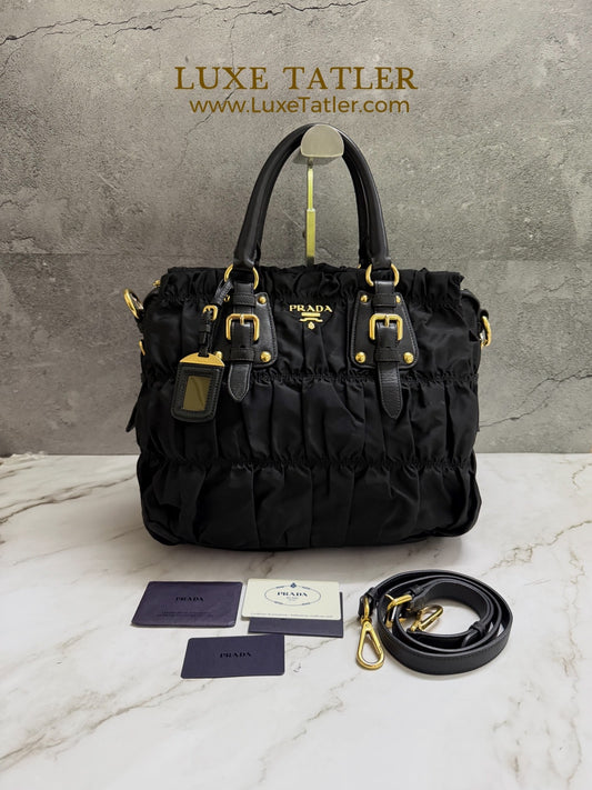 Prada Tessuto Gaufre Nylon Bag