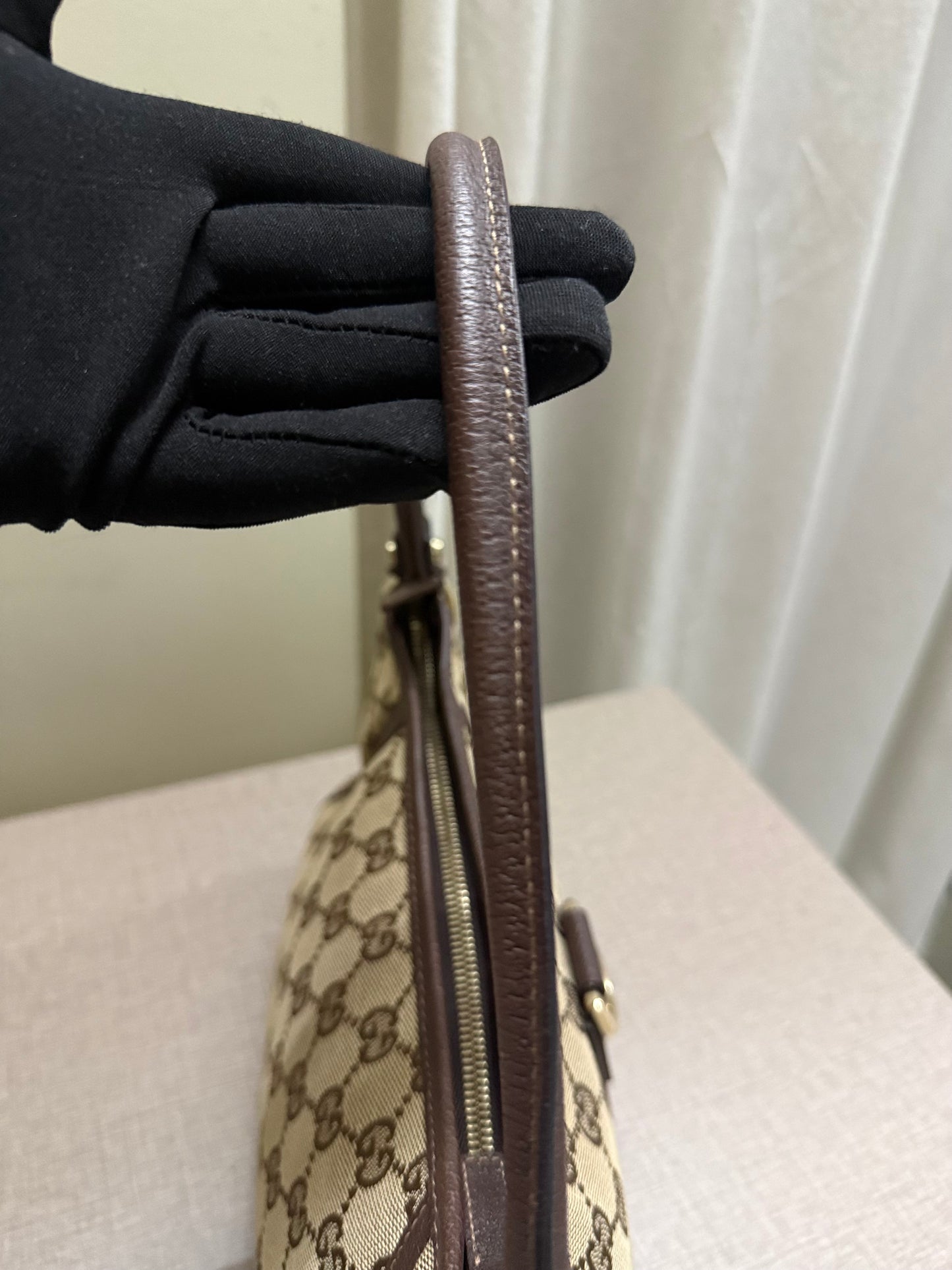 Gucci D-Ring Canvas Pouchette