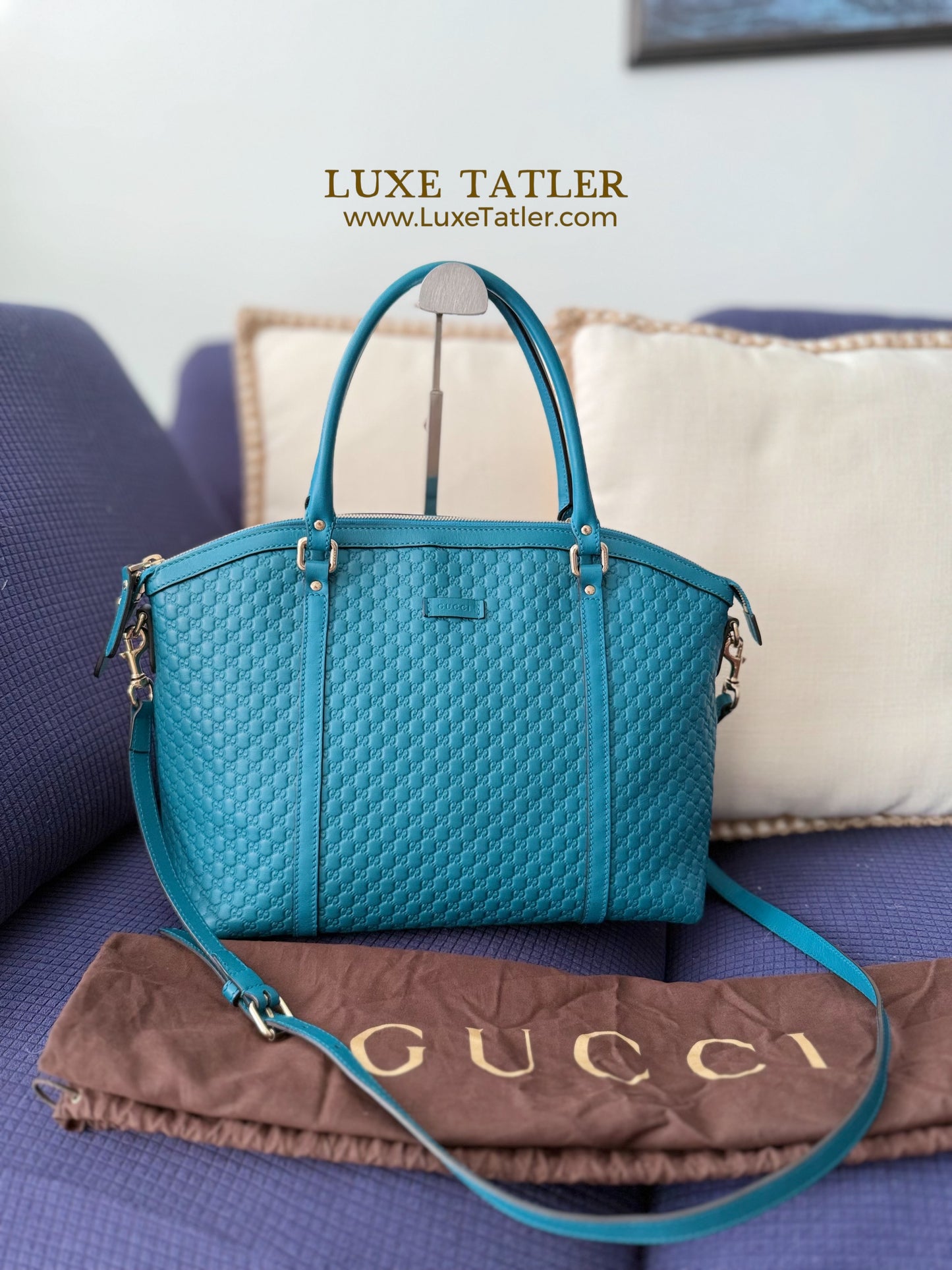 Gucci Microguccissima Dome Tote with strap