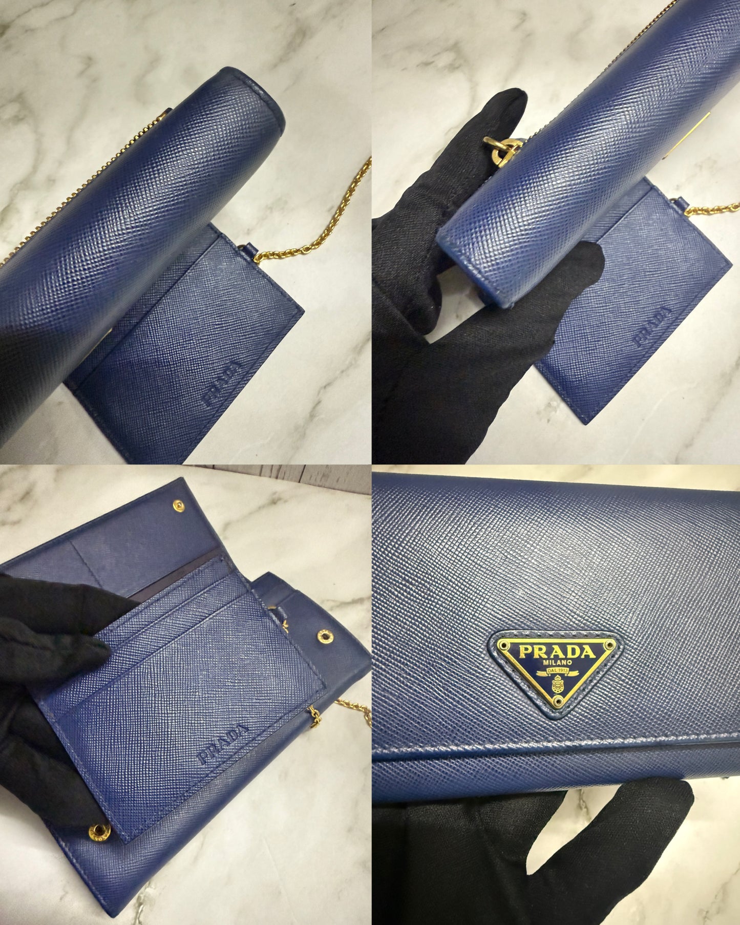 Prada Saffiano Wallet with Card Case