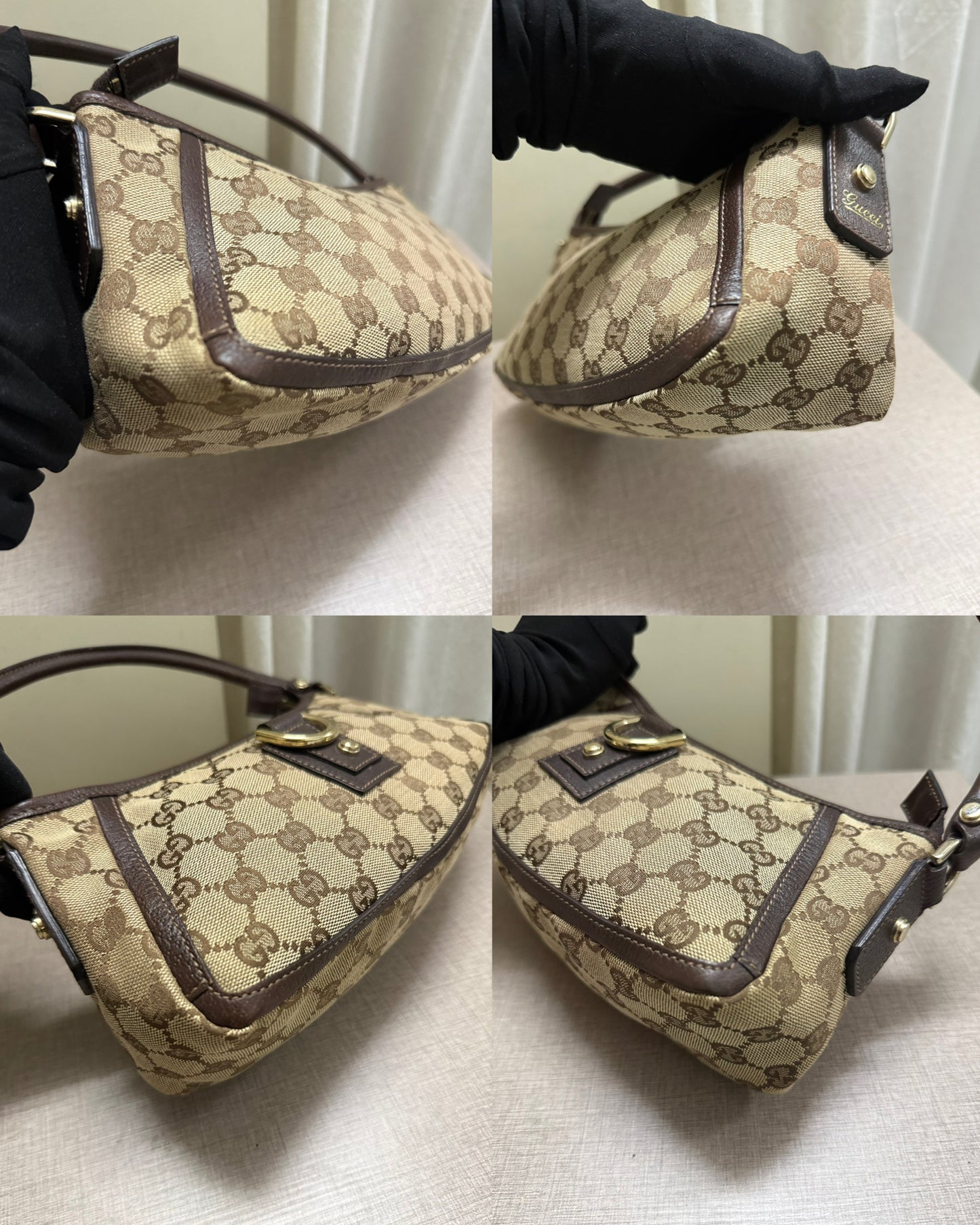 Gucci D-Ring Canvas Pouchette