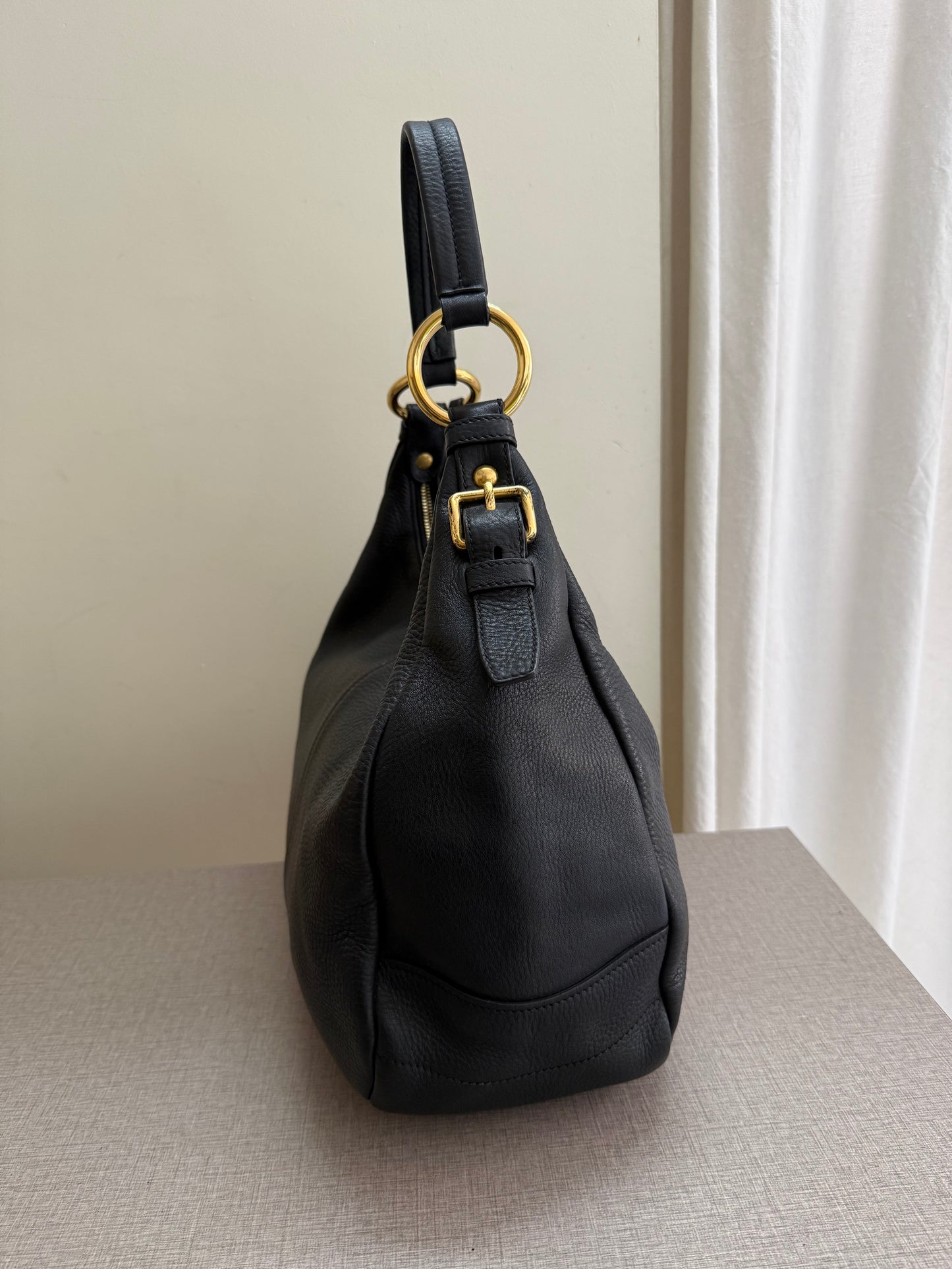 Prada Vitello Daino Hobo Bag