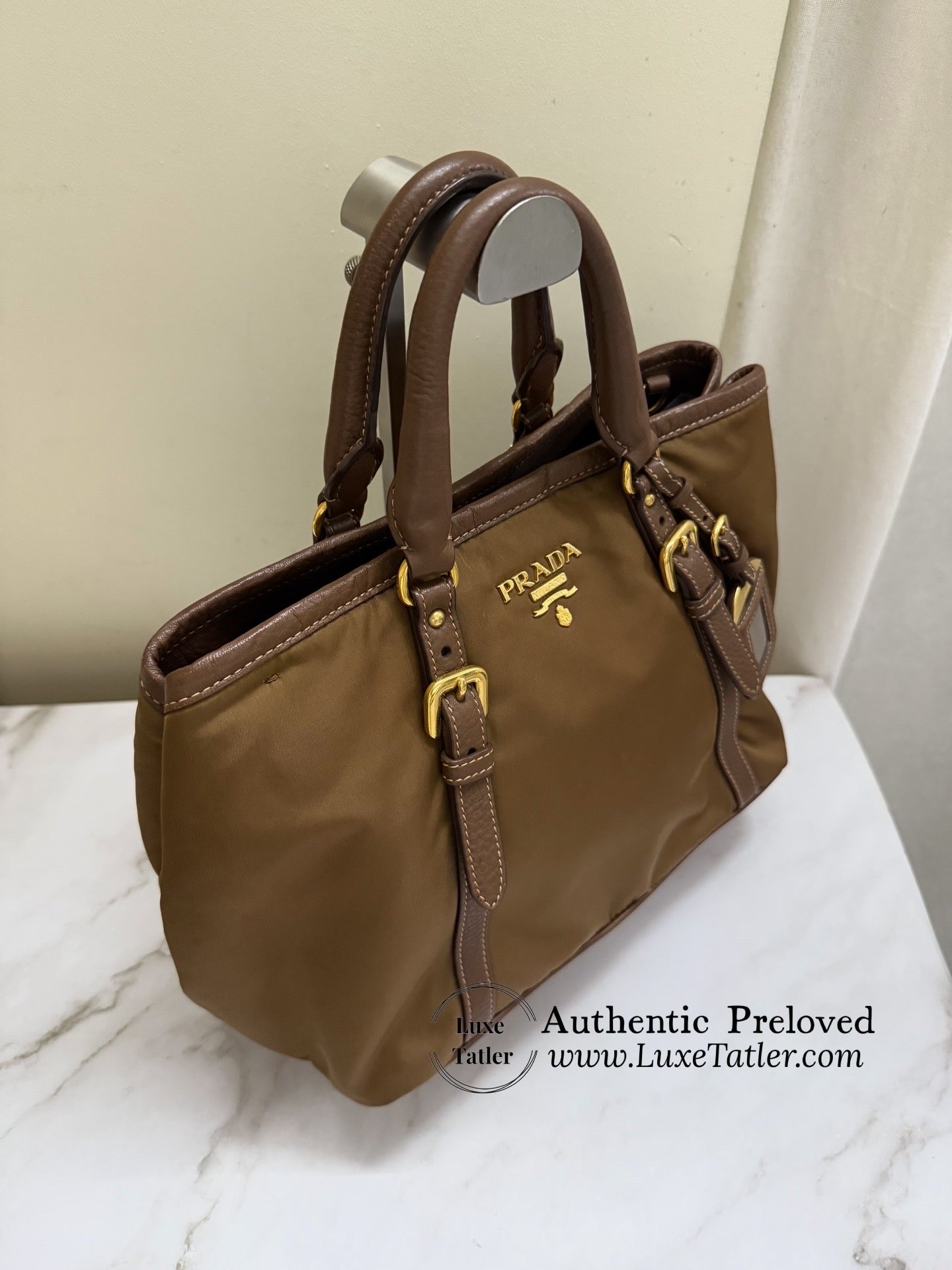 Prada Tessuto Vitello Daino Bag