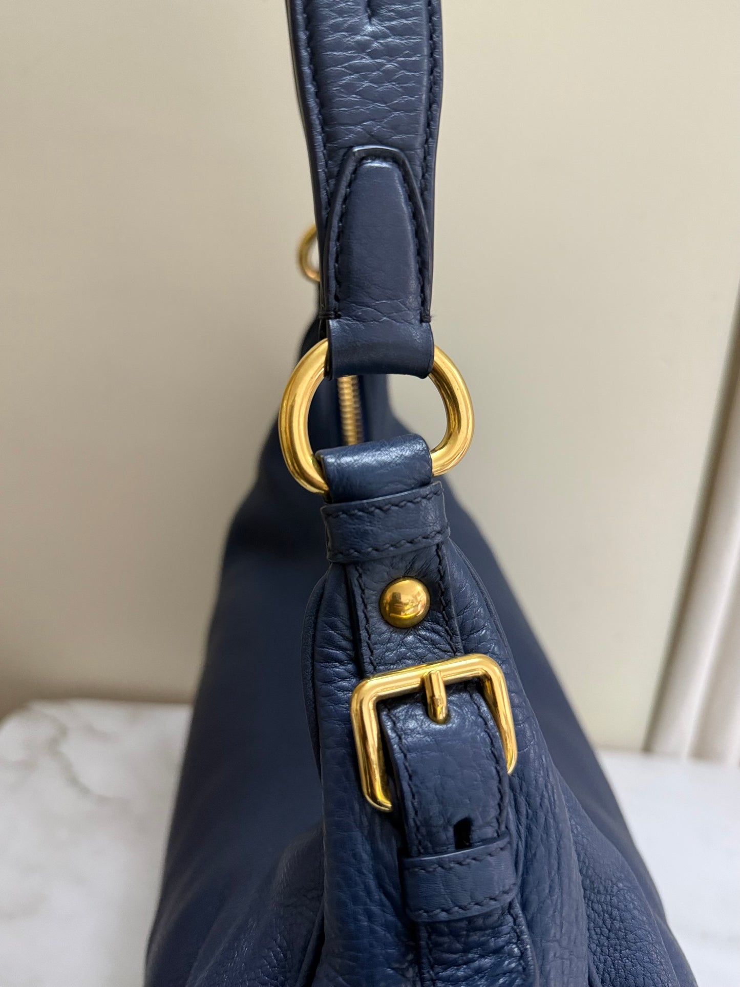 Prada Vitello Daino Hobo Shoulder Bag