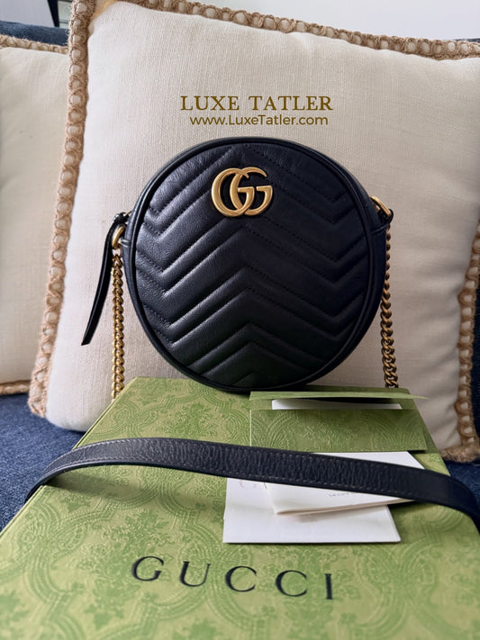 Gucci Marmont Round Crossbody Bag