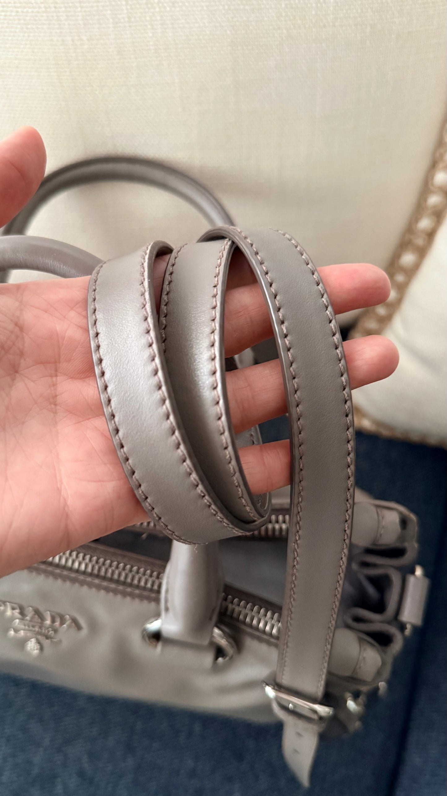 Prada Soft Calf Leather Bag with strap