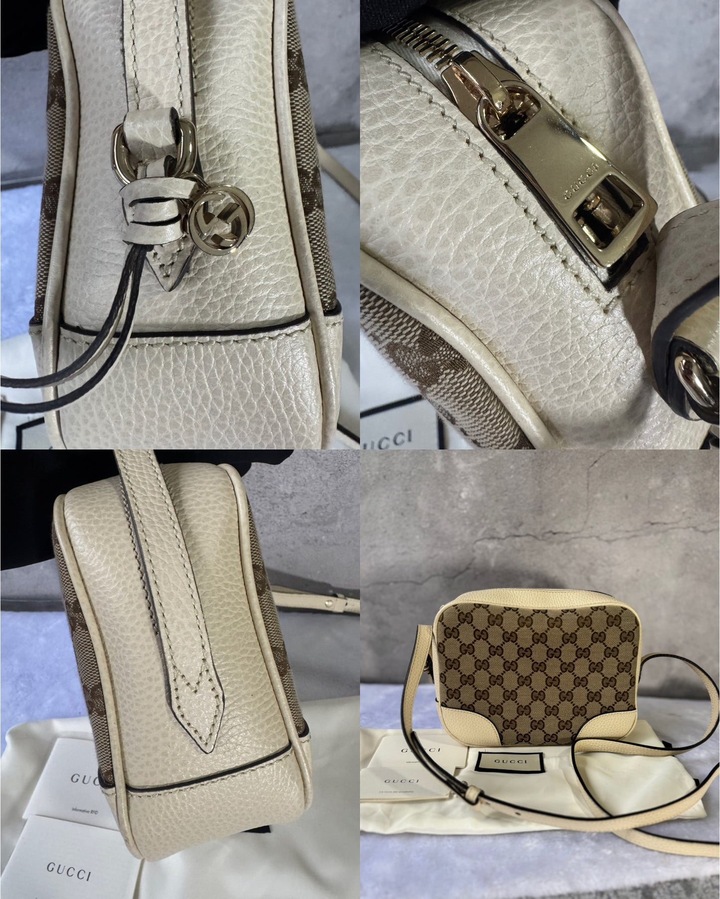 Gucci Bree Canvas Crossbody Bag