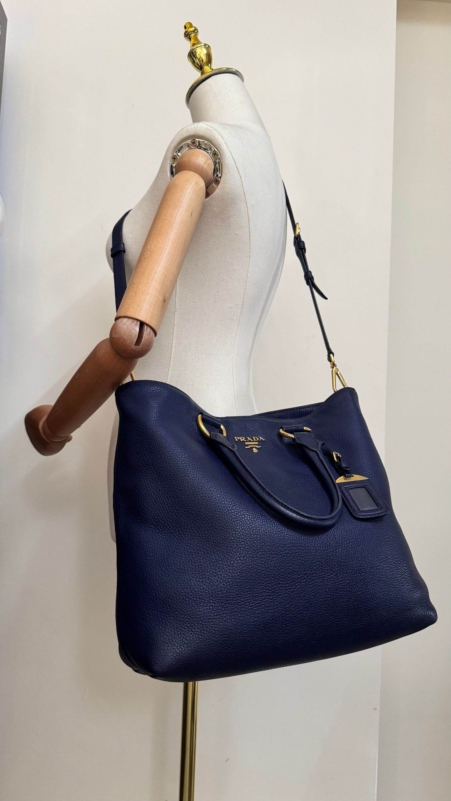 Prada Tote Bag (Navy)
