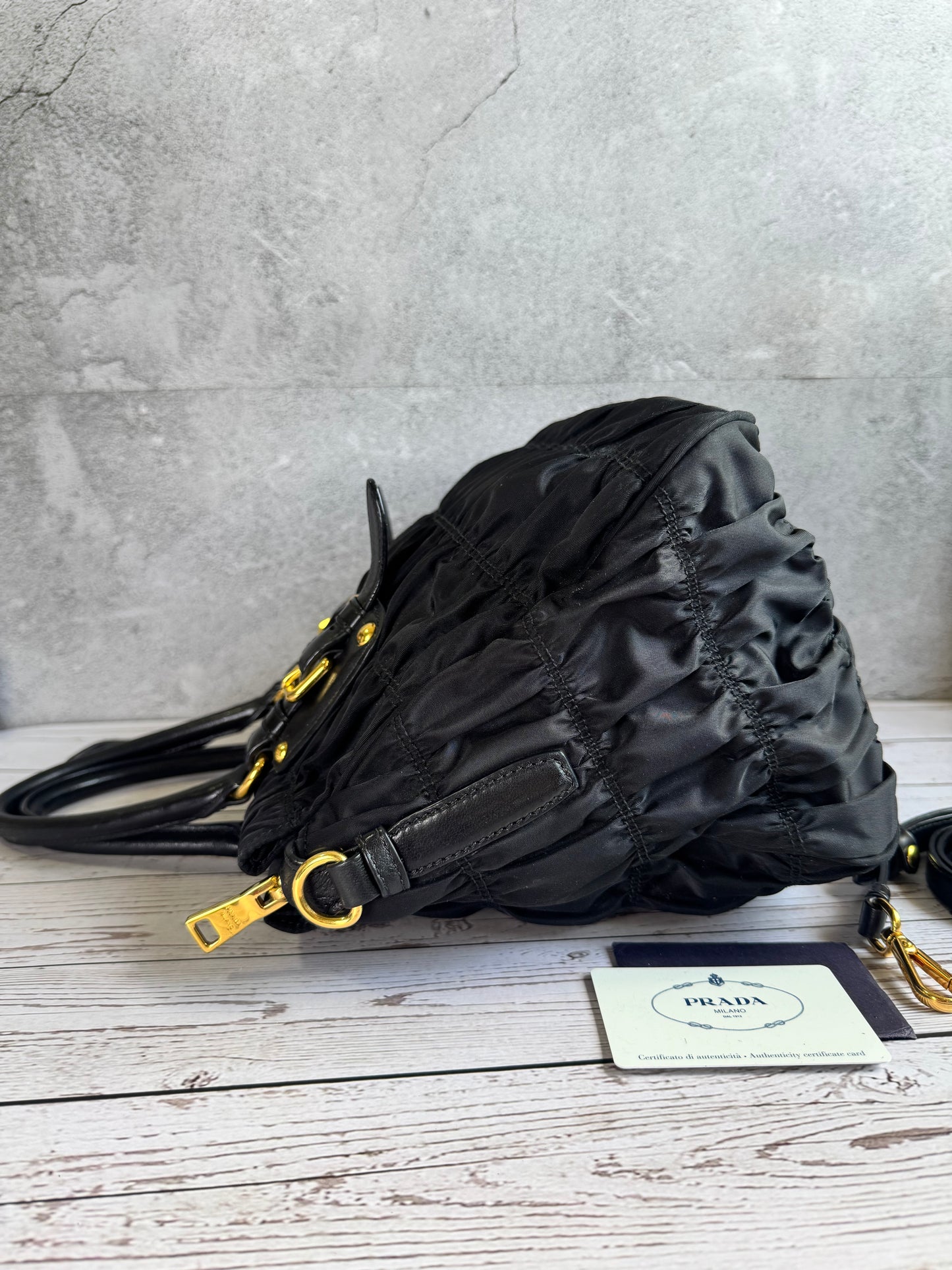 Prada Tessuto Gaufre with strap