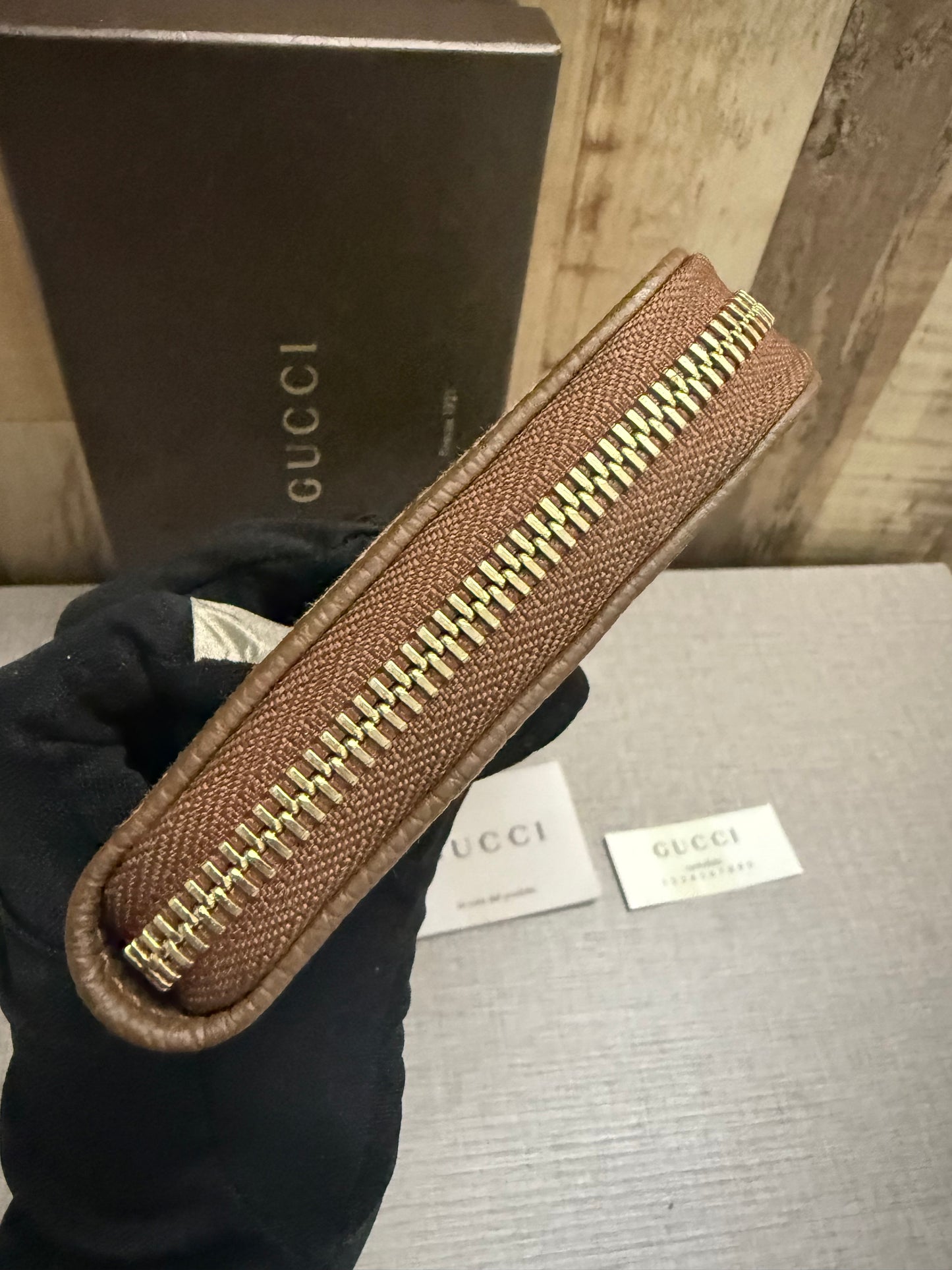 Gucci Monogram Canvas wallet