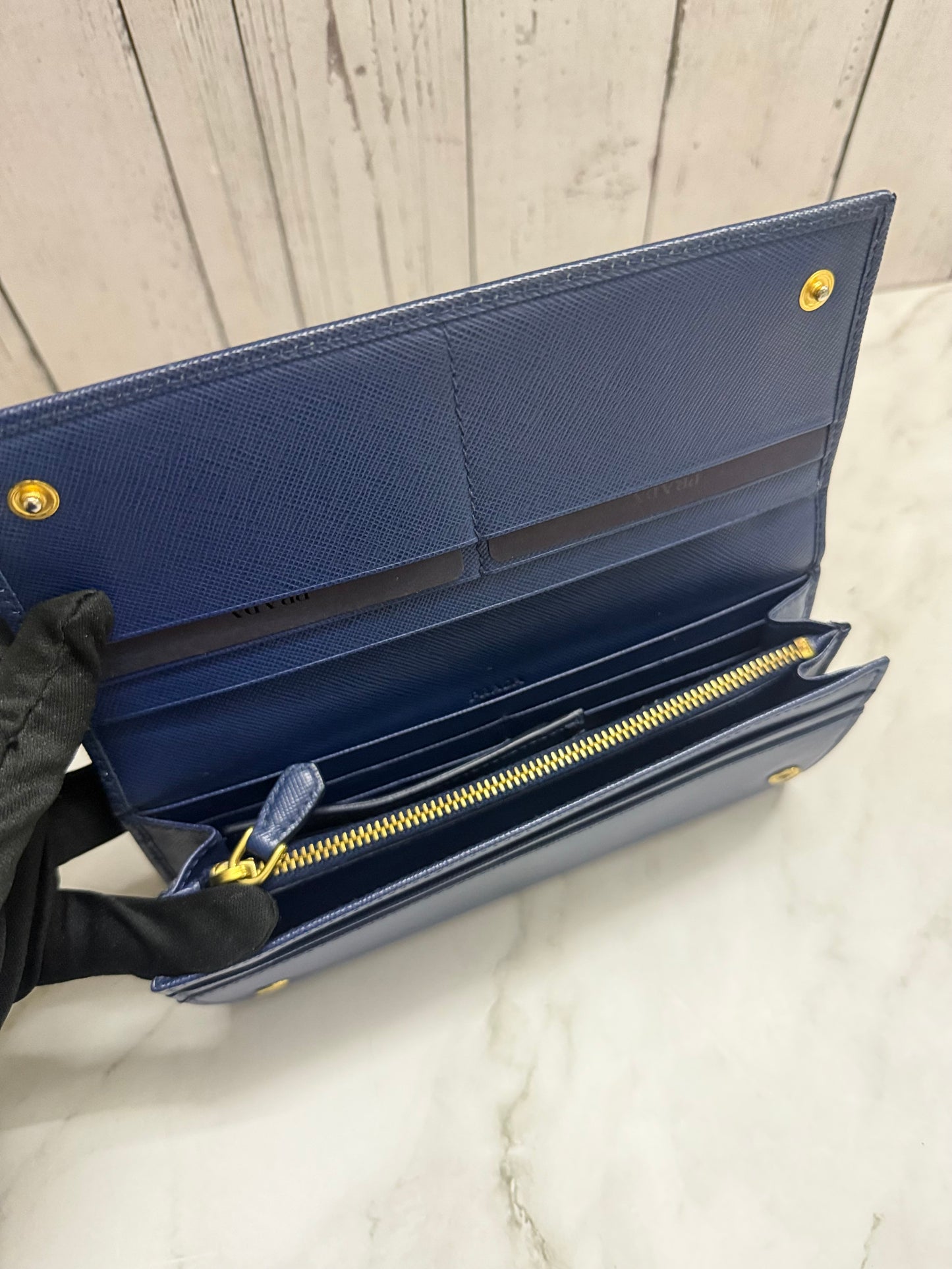 Prada Saffiano Wallet with Card Case