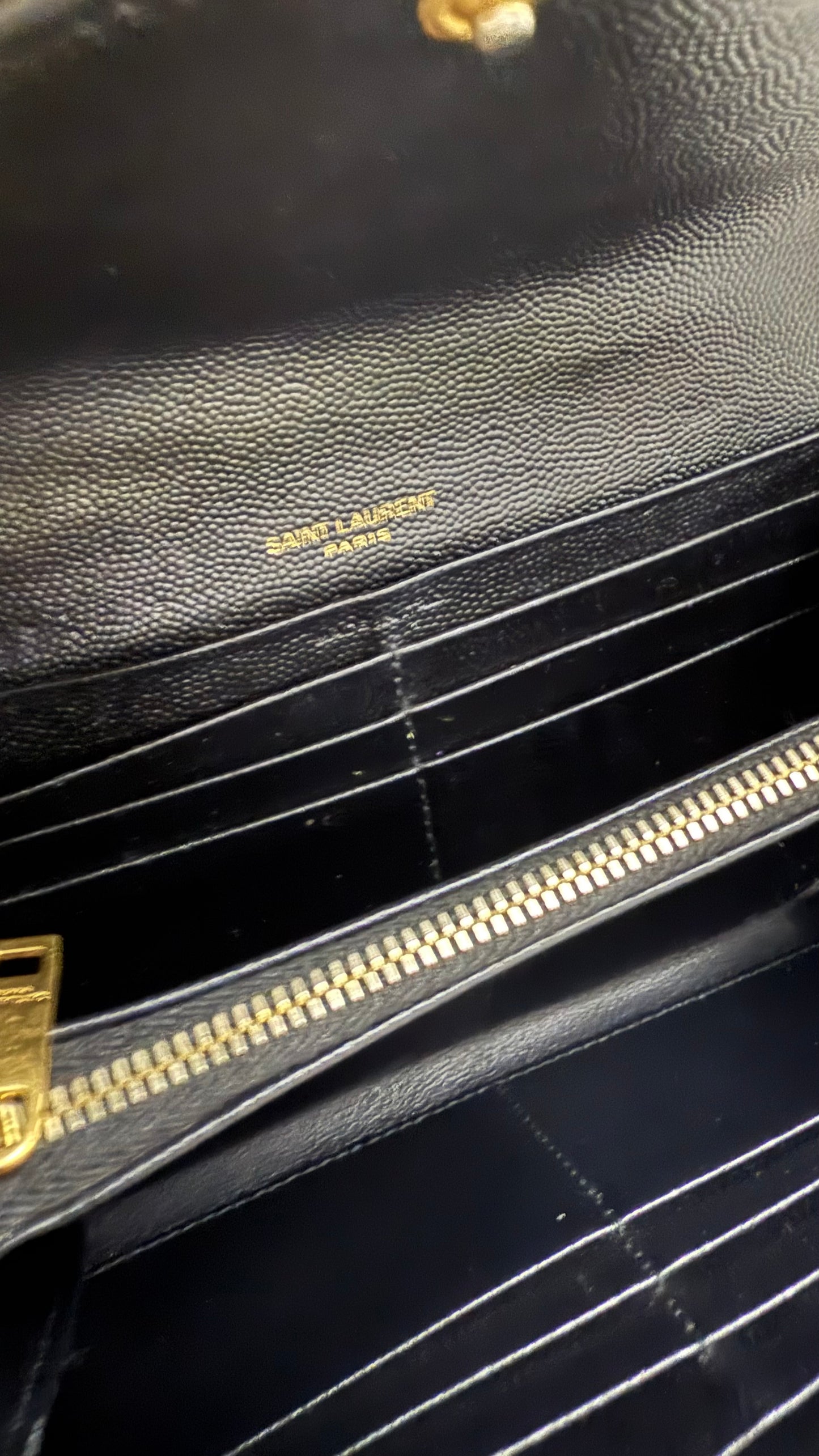 YSLCassandre Matelasse Long Wallet
