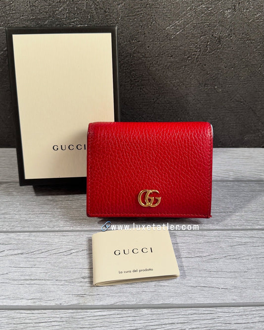 Gucci Marmont Flap Small Wallet ( with coin & notes compartment)