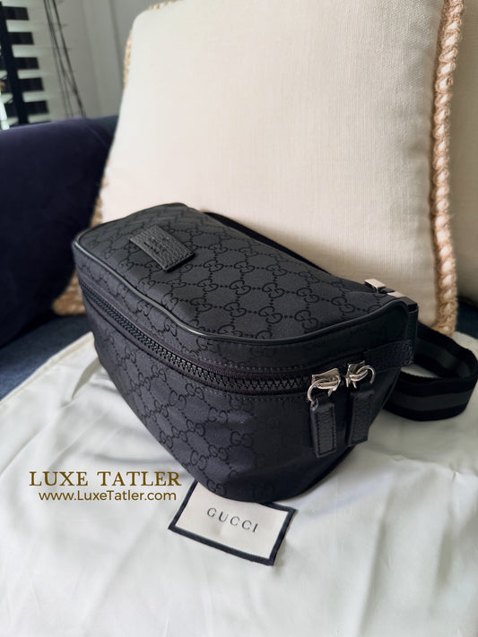 Gucci Nylon Leather Bumbag (unisex)