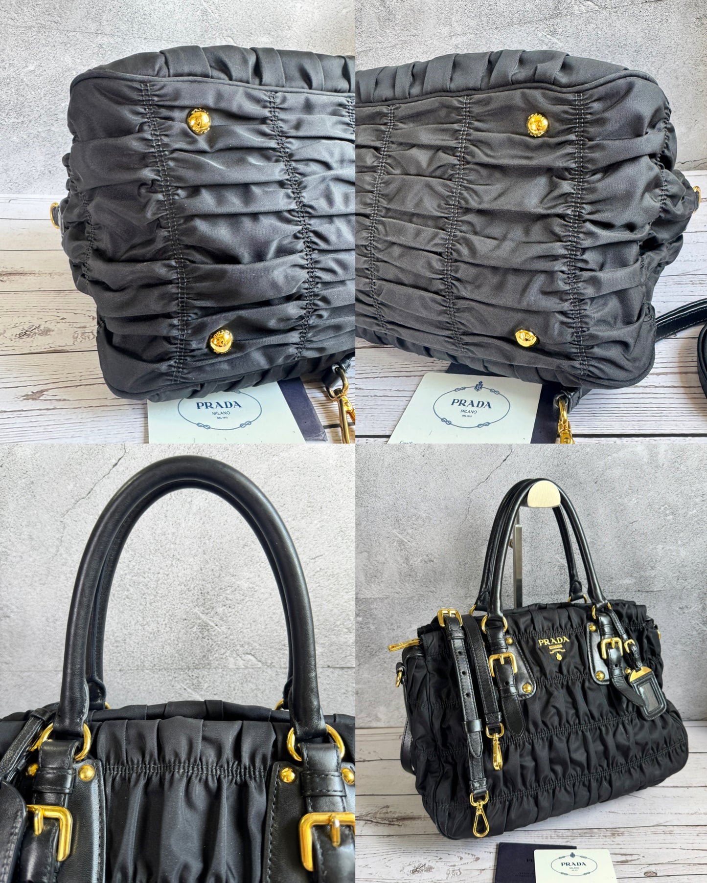 Prada Tessuto Gaufre with strap