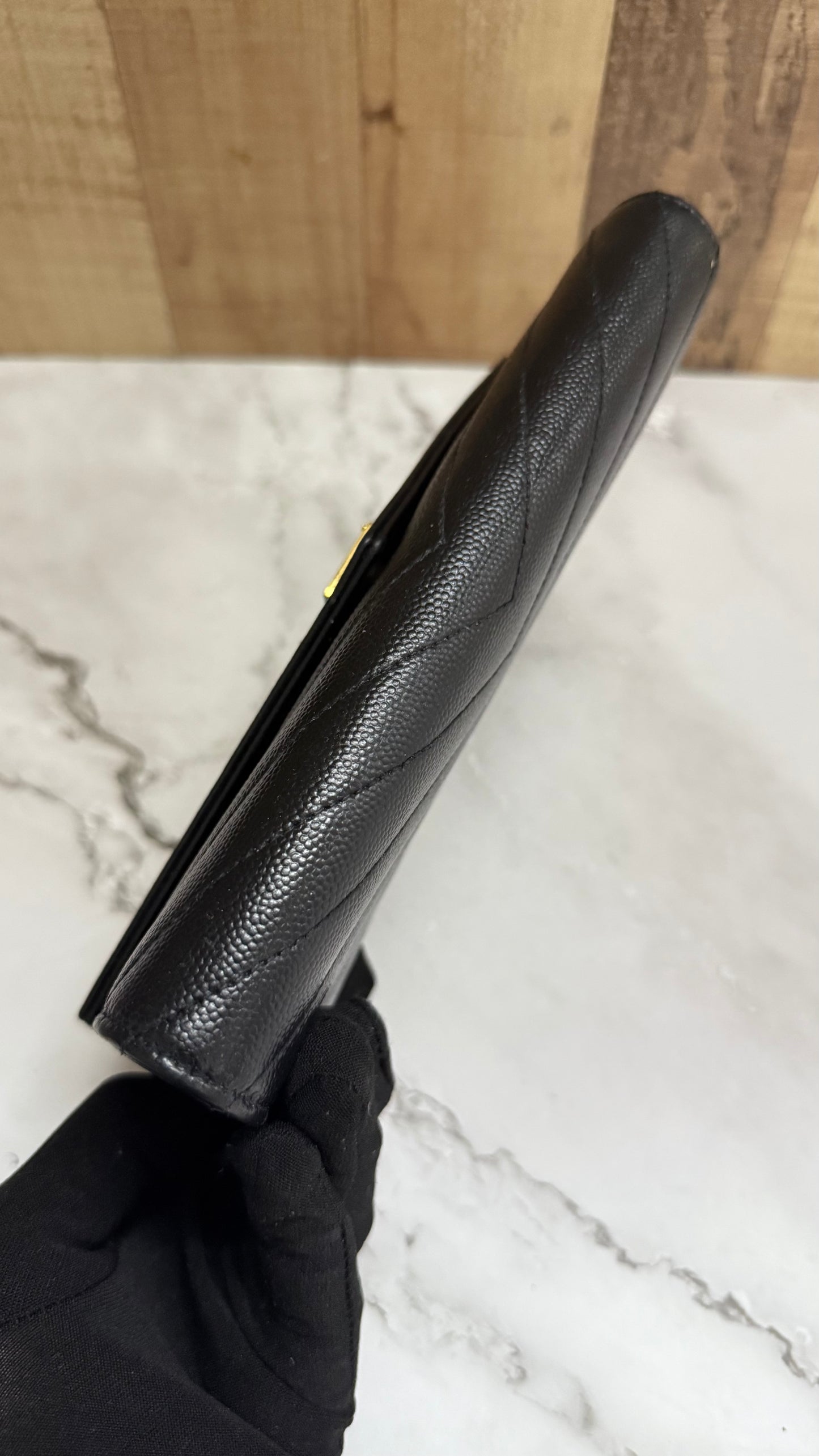 YSLCassandre Matelasse Long Wallet