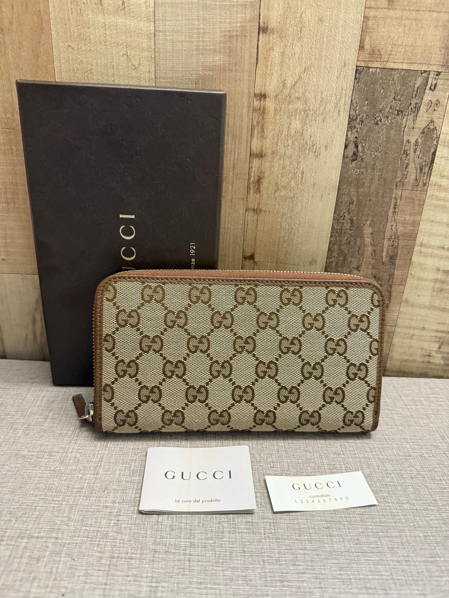Gucci Monogram Canvas wallet
