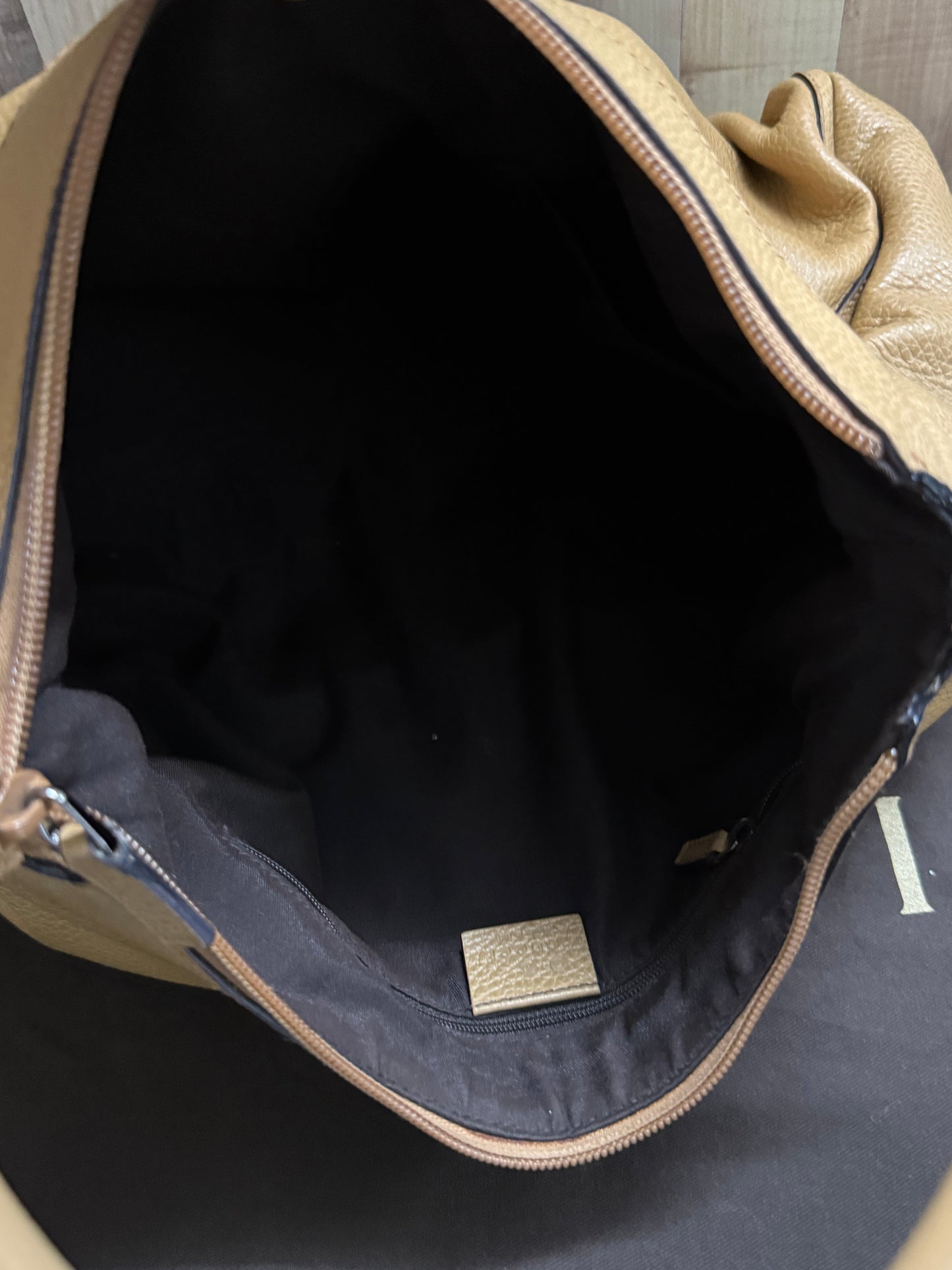 Gucci D-Ring Leather Hobo Bag
