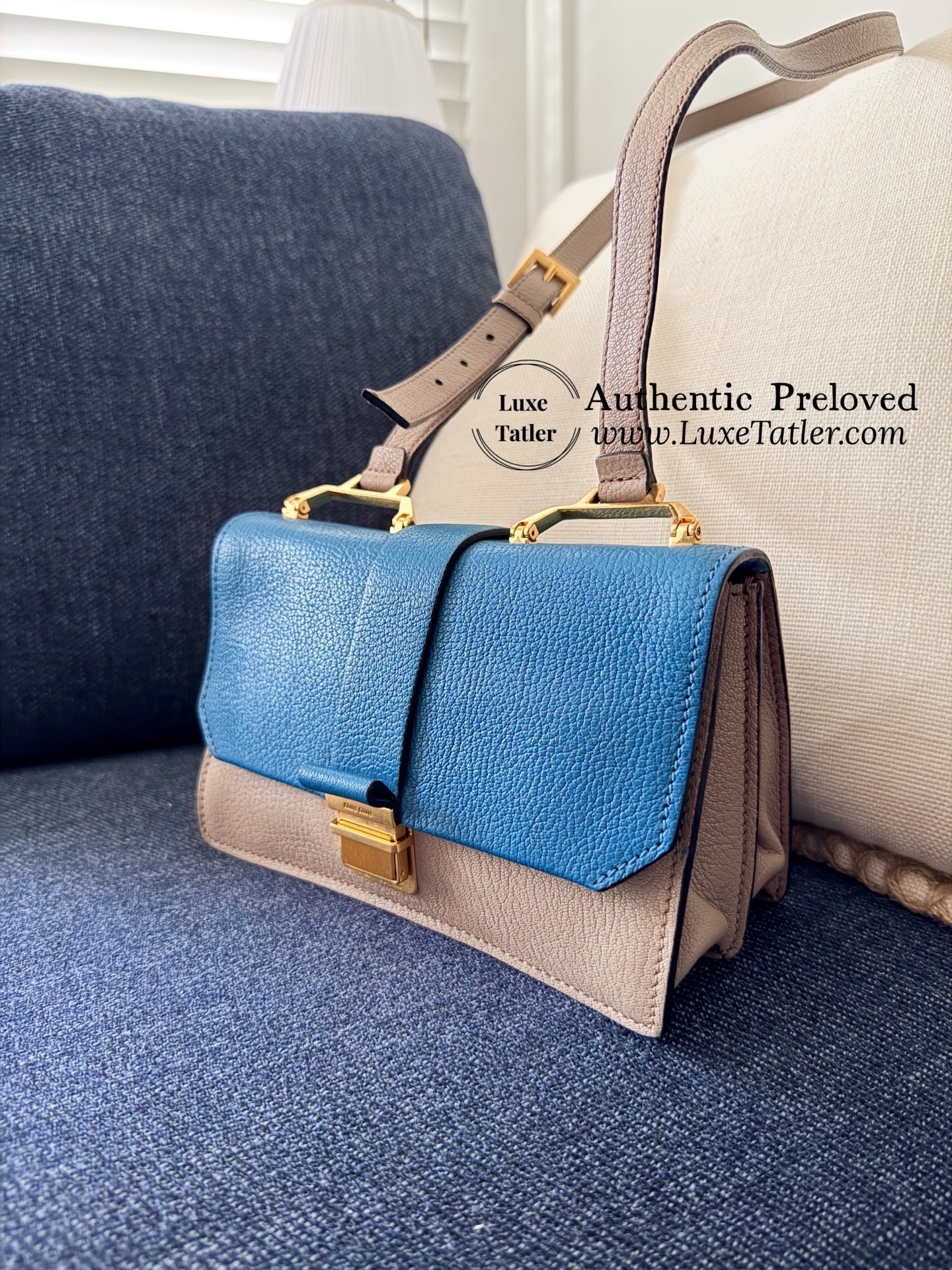 Miu Miu Madras Crossbody Bag