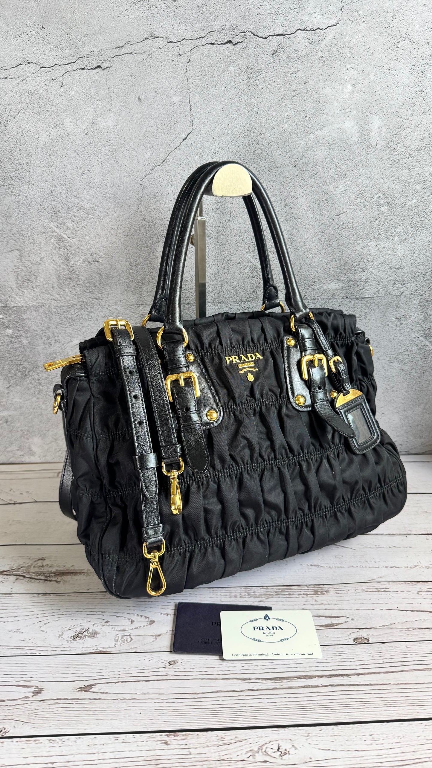 Prada Tessuto Gaufre with strap