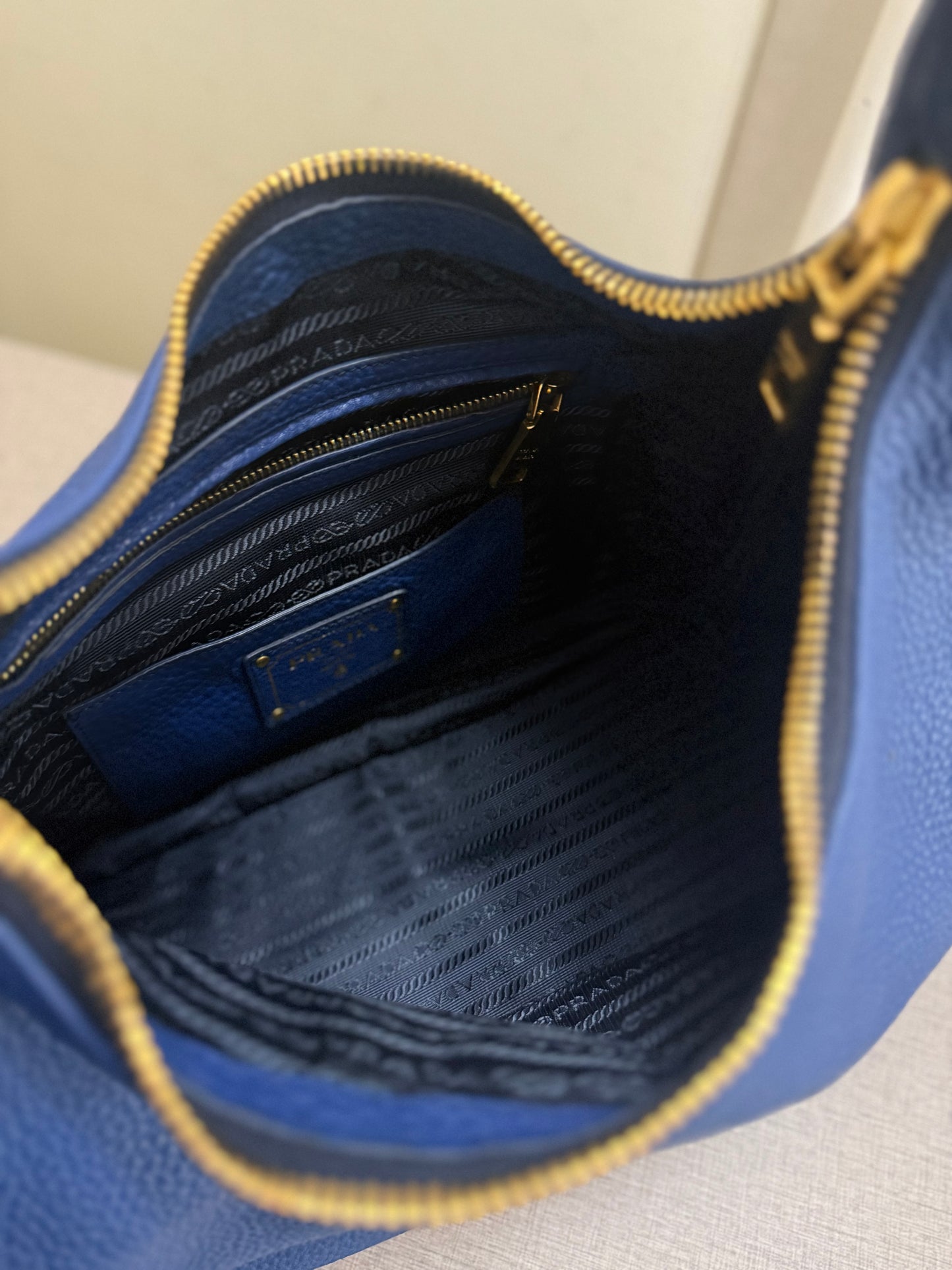 Prada Vitello Hobo Bag