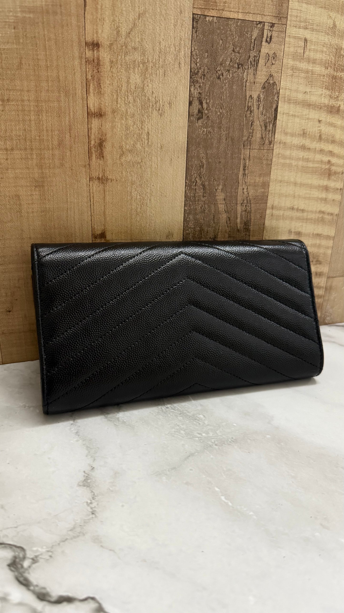 YSLCassandre Matelasse Long Wallet