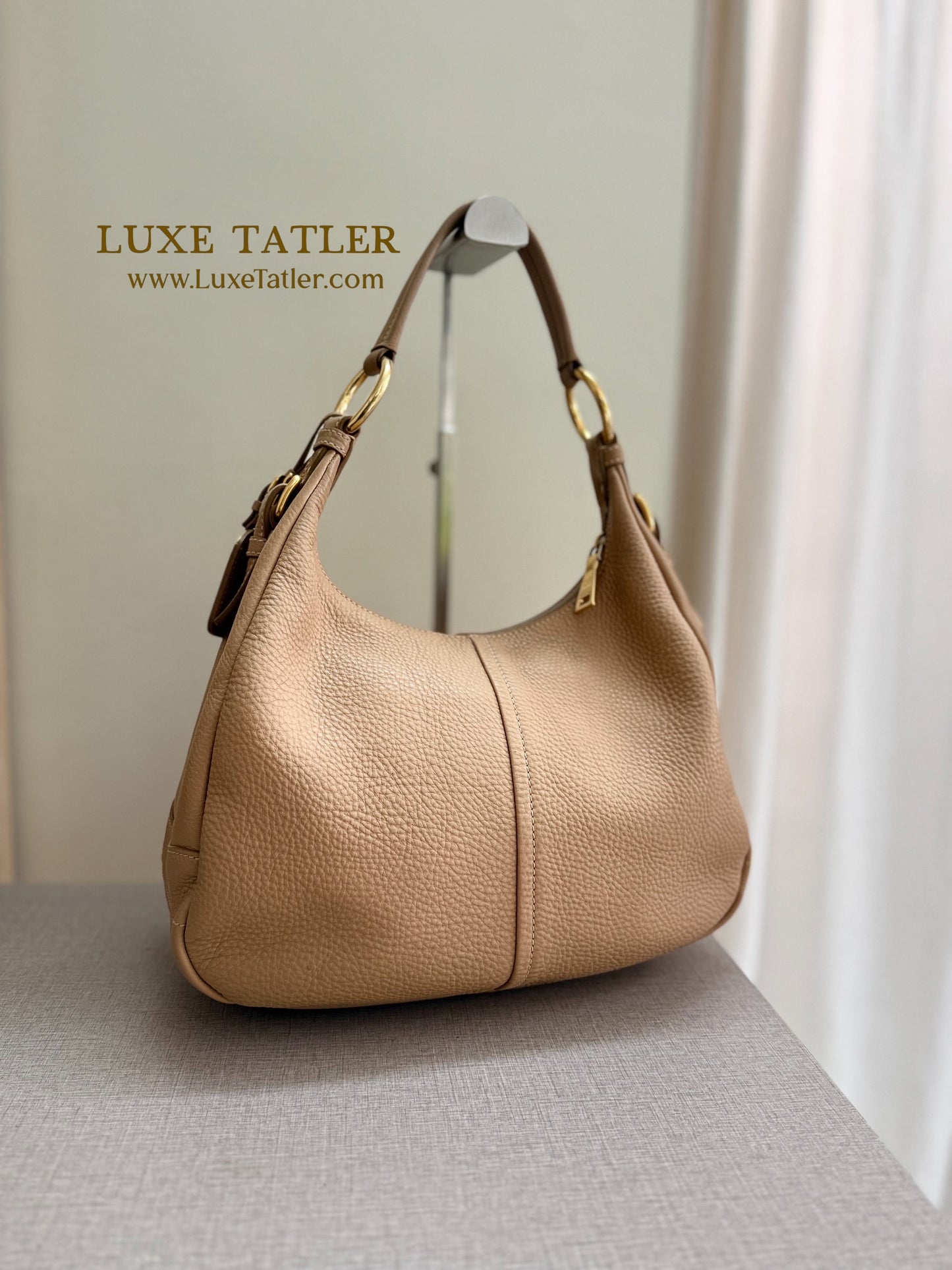 Prada Vitello Daino Hobo Bag