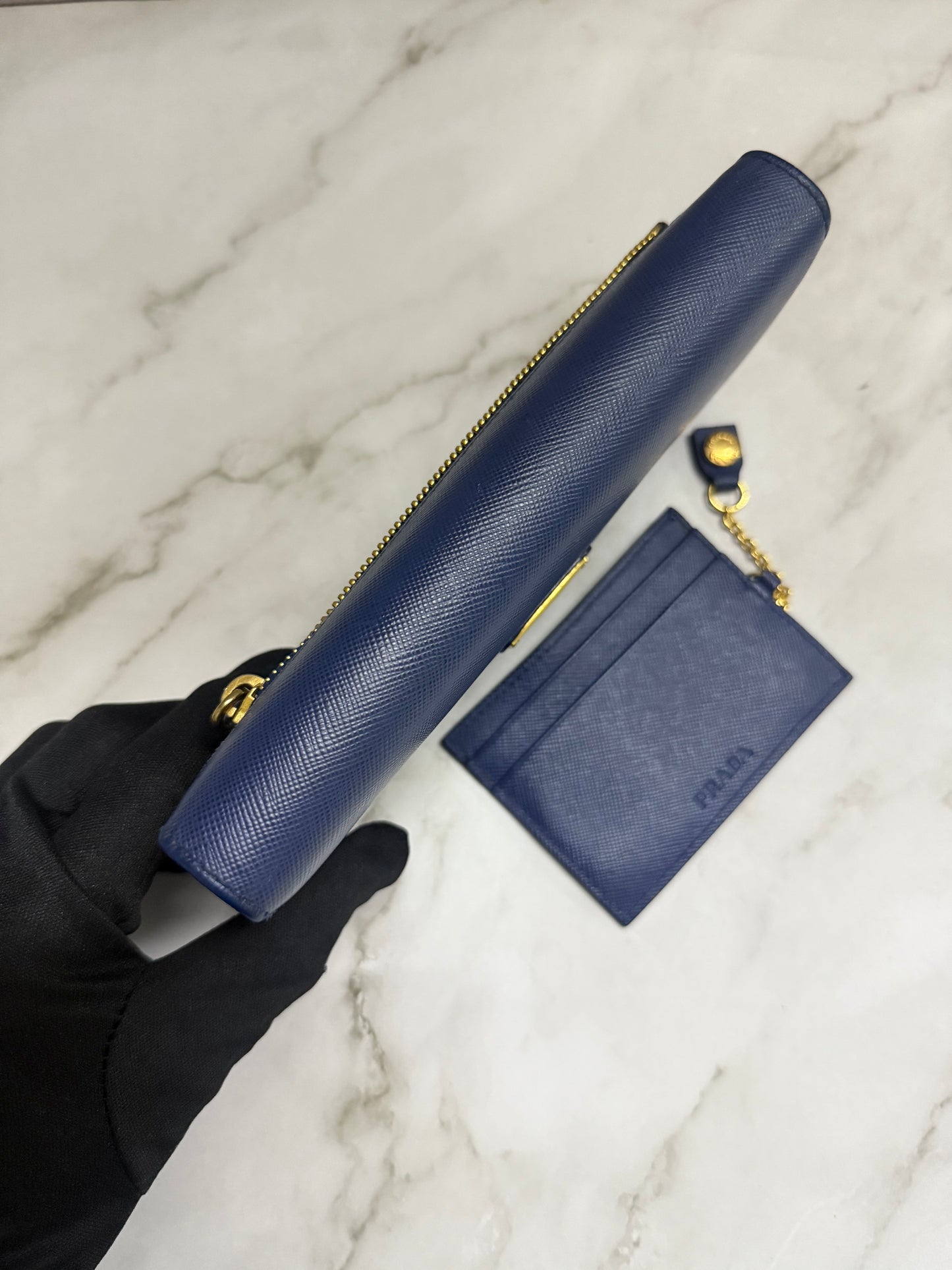 Prada Saffiano Wallet with Card Case