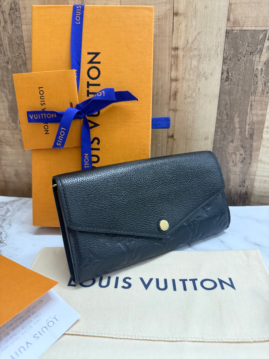 Louis Vuitton Sarah Empreinte Noir Wallet